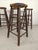 Brutalist Brutalist Stools in Wood and Straw, 1950s, Set of 4 For Sale - Image 3 of 15