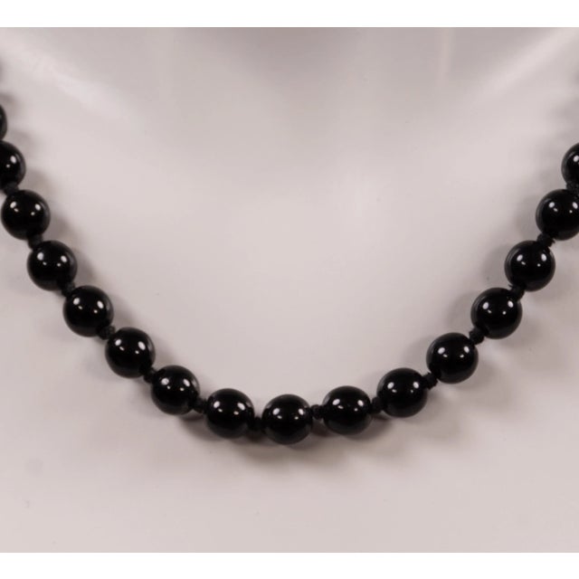 Metal Agate Costume Jewelry Necklace, 1950s For Sale - Image 7 of 11