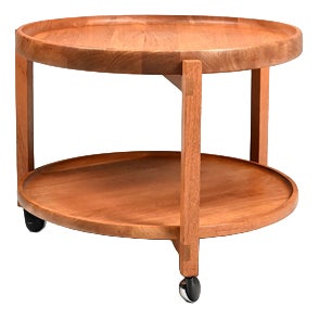 Vintage Oak Serving Trolley For Sale