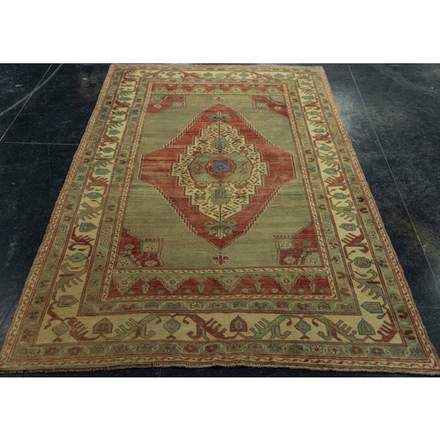 Turkish Vintage Rug 4'3" x 7' #20824 Explore a curated collection of hallway runners, wool rugs, and handmade masterpieces...