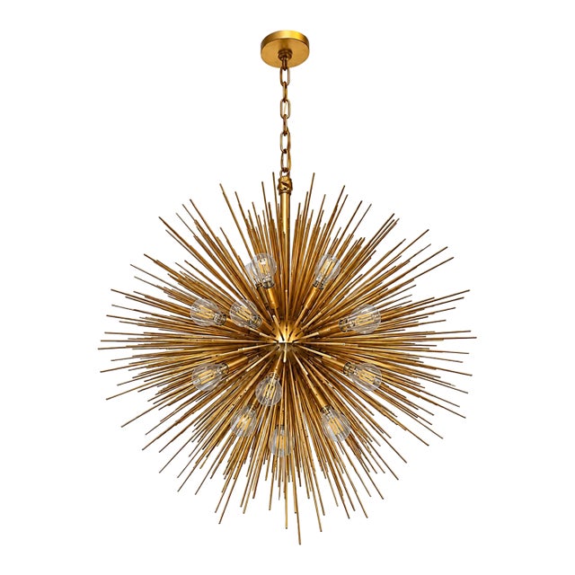 Visual Comfort Strada Medium Round Chandelier Kw5071g For Sale