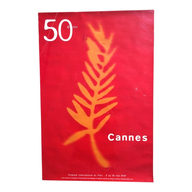 1997 50th Annual Cannes Film Festival Poster For Sale