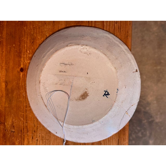 Pair of 18th Century Delft Polychrome Plates For Sale - Image 6 of 6