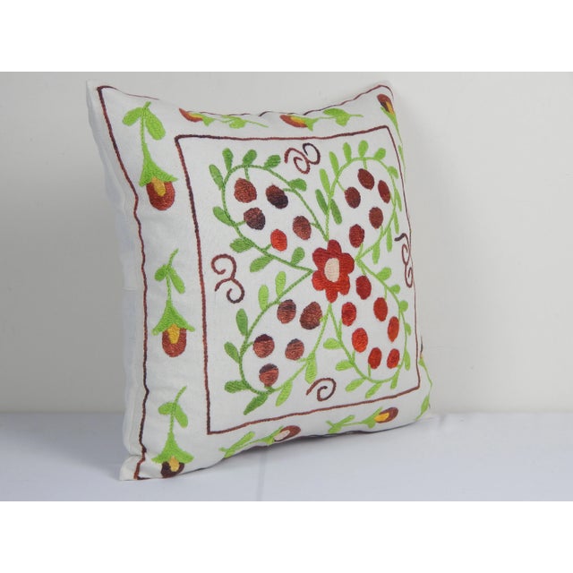 Suzani Pillow Cover For Sale - Image 4 of 5
