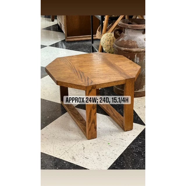 1970s Vintage Mid Century Modern Style Wood Table. For Sale - Image 4 of 9