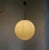 Large Brass Ceiling Lamp with Pleated Ball, 1950s For Sale - Image 4 of 18