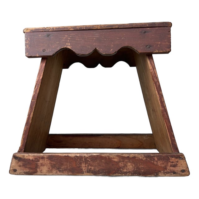 Minimalist Fumidai Wooden Step Stool, Japan, 1920s For Sale