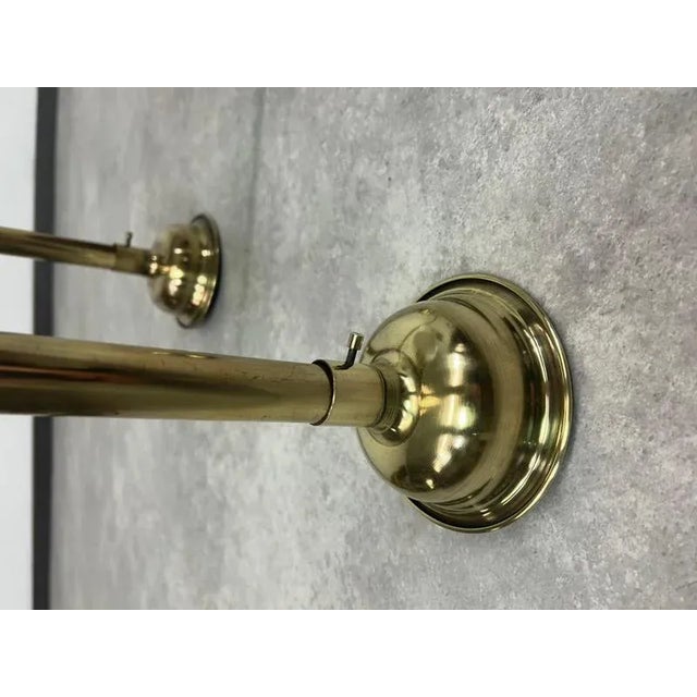 1930s Large Art Deco Brass Wall Lamp, 1930s For Sale - Image 5 of 10