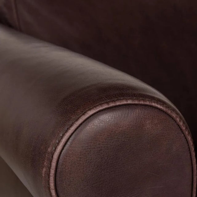 Modern Amadeo Leather Two Seater Brown Sofa from Machalke For Sale - Image 3 of 11