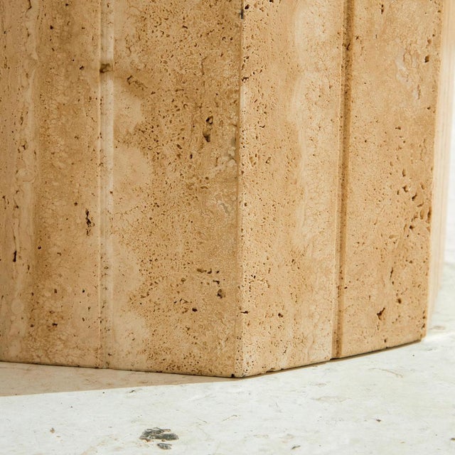 Italian Limestone Coffee Table, 1970s For Sale - Image 6 of 14