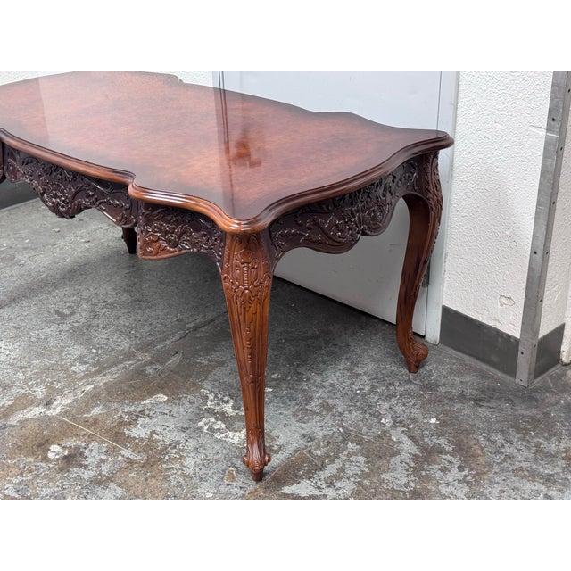 Rococo Vintage Renaissance Revival Rococo Style Desk For Sale - Image 3 of 12
