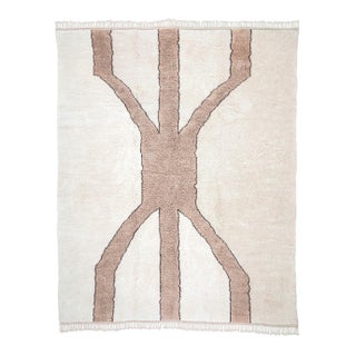 Oversize Hand-Knotted Moroccan Wool Rug | 13'6" X 11'1" | One of a Kind For Sale