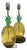 Italian Ananas Murano Glass Table Lamps by Simoeng, Set of 2 For Sale