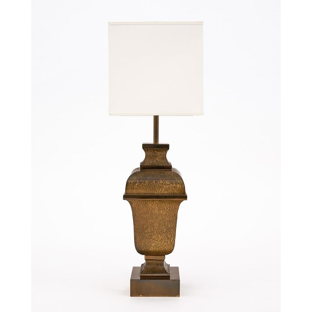 Vintage French Brass Table Lamp by Maison Charles For Sale In Austin - Image 6 of 8