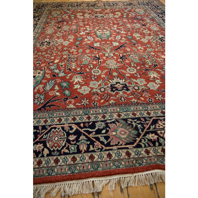 Vintage Indian Bijar Design Carpet - 7'9" x 9'11" For Sale - Image 11 of 12