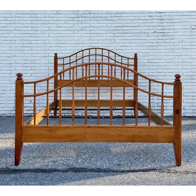 Vintage Ethan Allen Country Craftsman Full Spindle Bed Chairish