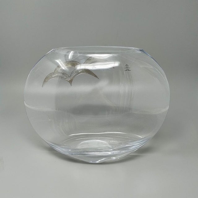 Vase in Crystal and Silver by Camilletti, 1970s For Sale - Image 4 of 8
