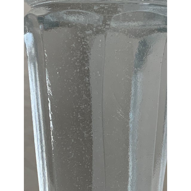 Early 20th-Century Eastern European Hand-Cut Crystal Starburst Pedestal Compote Centerpiece For Sale - Image 9 of 15
