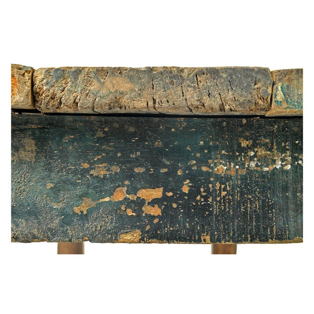 Skated Wooden Dining Table, 1940s For Sale - Image 3 of 7