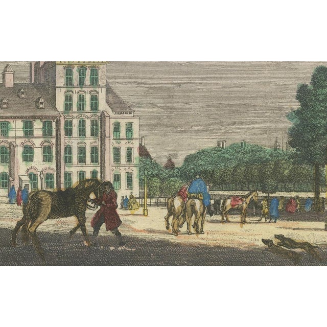 Jacob Wagner, Optical View of Buitenhof, 1760, Paper For Sale - Image 3 of 7