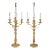 19th Century French Empire Gilt Bronze Candelabra Lamps - A Pair For Sale