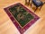 Vintage Chinese Art Deco Area Rug, Floral Design, Sage Green & Purple For Sale - Image 4 of 12