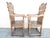Antique Pair of English Jacobean Style Oak Armchairs For Sale - Image 9 of 18