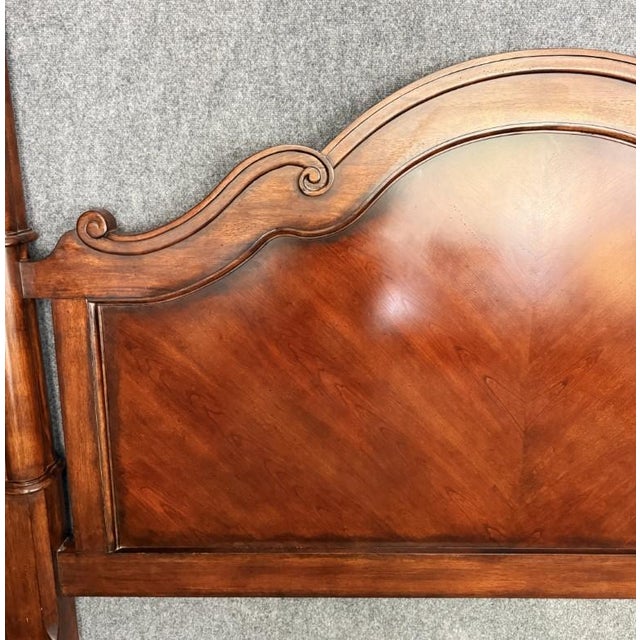 Early 21st Century Bassett Furniture King Size Poster Bed Frame For Sale - Image 5 of 18