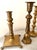 Traditional Late 20th Century Solid Brass Candlestick Holders - Set of 5 For Sale - Image 3 of 7
