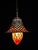 Art Deco Tiffany Style Stained Glass Acorn Pendant Light, 1940s For Sale - Image 14 of 18