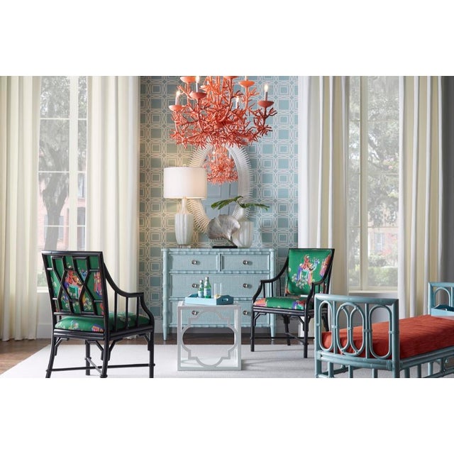 2020s Wildwood Ella Rattan Armchair - Black For Sale - Image 5 of 6