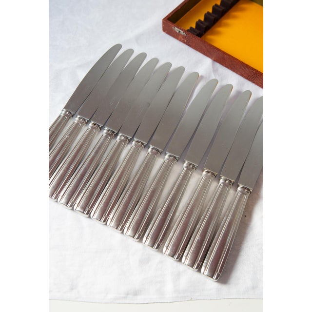 French Art Deco Table Knives from Bayard, 1940s, Set of 12 For Sale - Image 3 of 7
