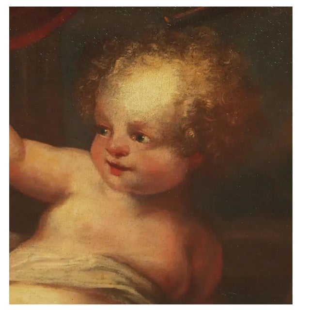 French !8th Century Painting of Cherub For Sale - Image 3 of 5