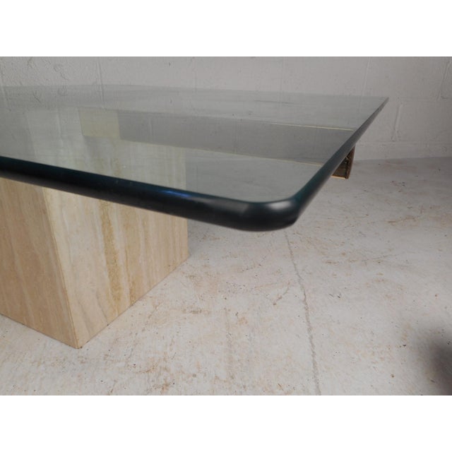 Artedi Set of Two Italian Mid-Century Modern Marble Base Artedi Tables For Sale - Image 4 of 12