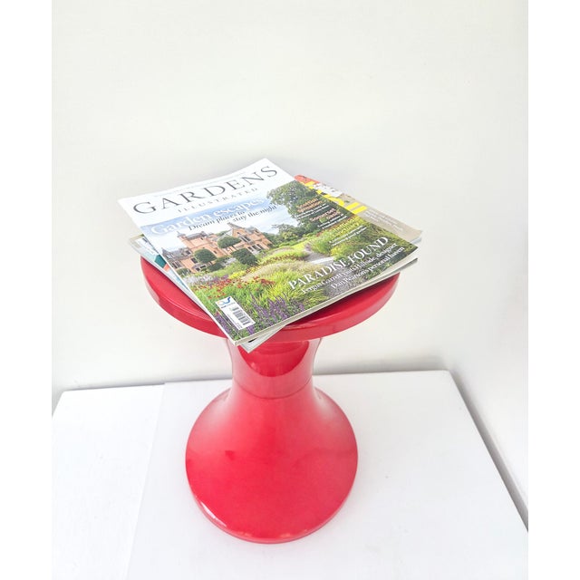 Plastic Tamtam Seat in Bright Red by Henry Massonnet, 1970s For Sale - Image 7 of 13