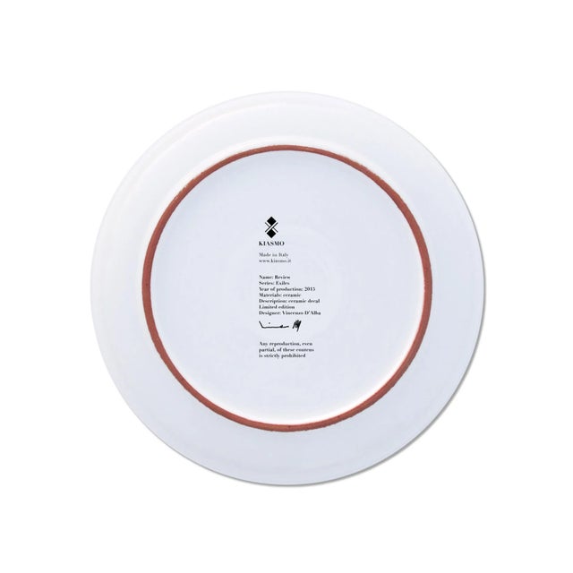 Contemporary Review | Exiles Ceramic Plate by Vincenzo D’Alba for Kiasmo For Sale - Image 3 of 4