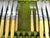 Art Nouveau A Williams Sheffield Antique Silver Plate Fish Fork & Knife 24pc Set in Case For Sale - Image 3 of 12