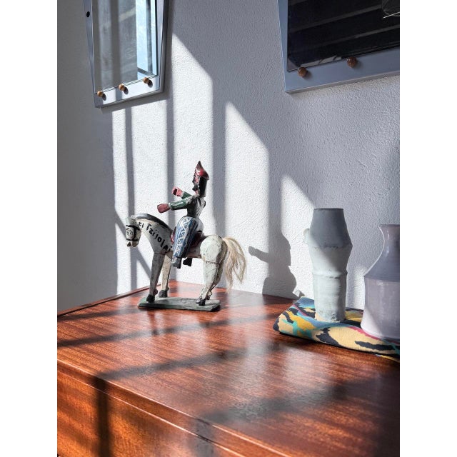 1970s Folk Art Cheval Statuette, Guatemala, 1970s For Sale - Image 5 of 18