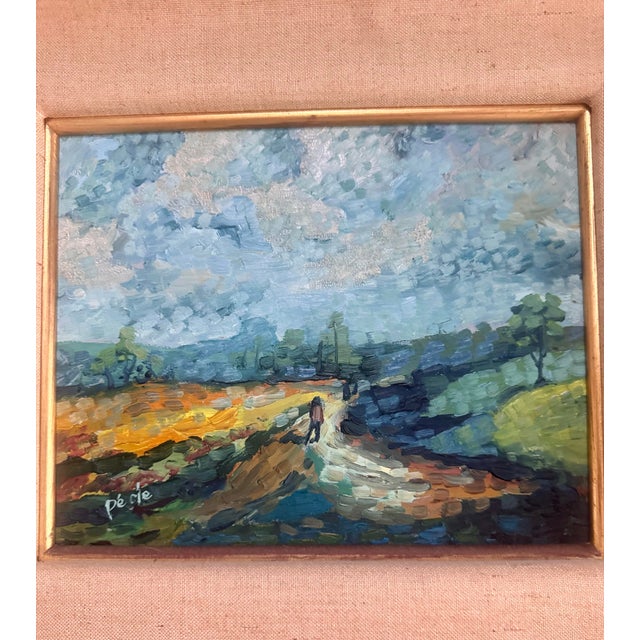 Vintage Impressionist Landscape Oil Painting For Sale In Miami - Image 6 of 10
