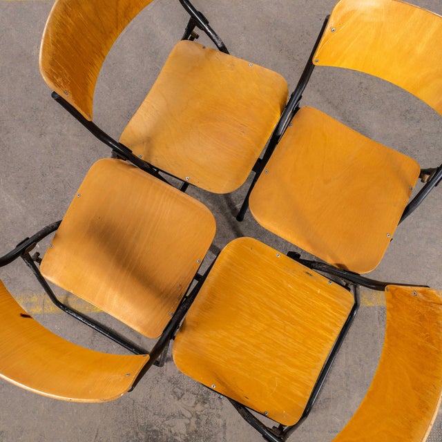 German University Folding Dining Chairs, 1960s, Set of 4 For Sale - Image 14 of 14