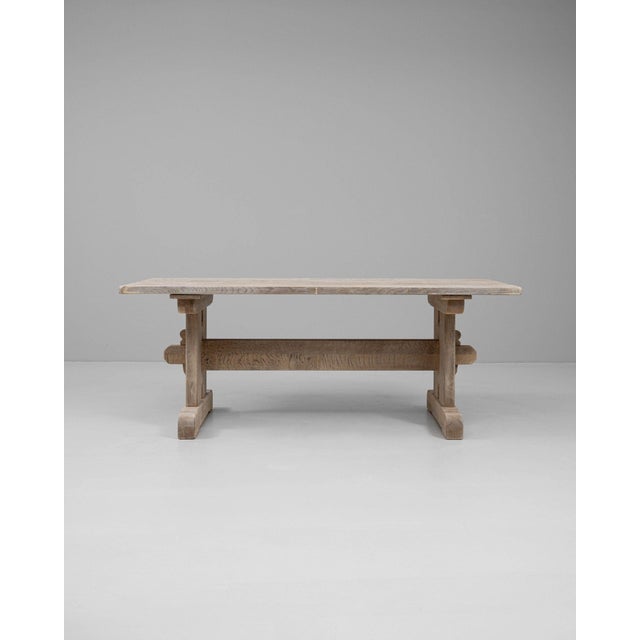 Mid 20th Century France Tan Wood Dining Table For Sale In Greensboro - Image 6 of 10