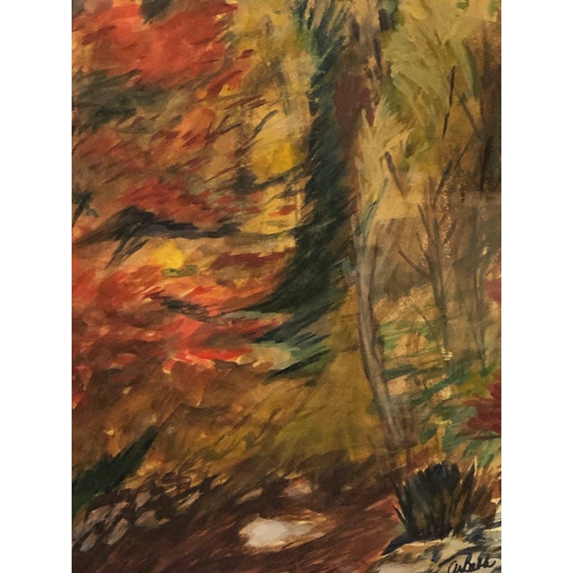 Infused with emotion and movement, this original abstract watercolor painting brings the viewer deep into a richly...