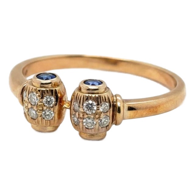 Mid 20th Century Pretty Little Rose Gold Ring, Size 6 For Sale