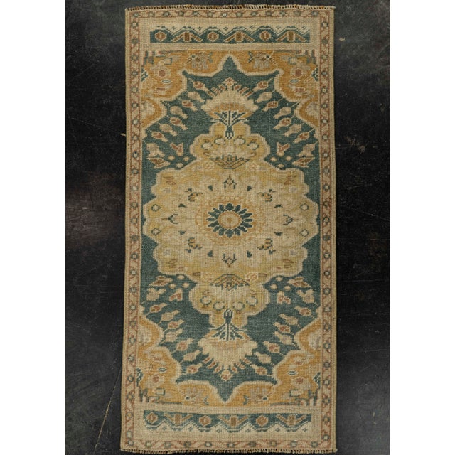 Brown Turkish Mini Rug Oriental Hand Knotted Vintage Rug 1'7" x 3'3" #21251 For Sale - Image 8 of 8