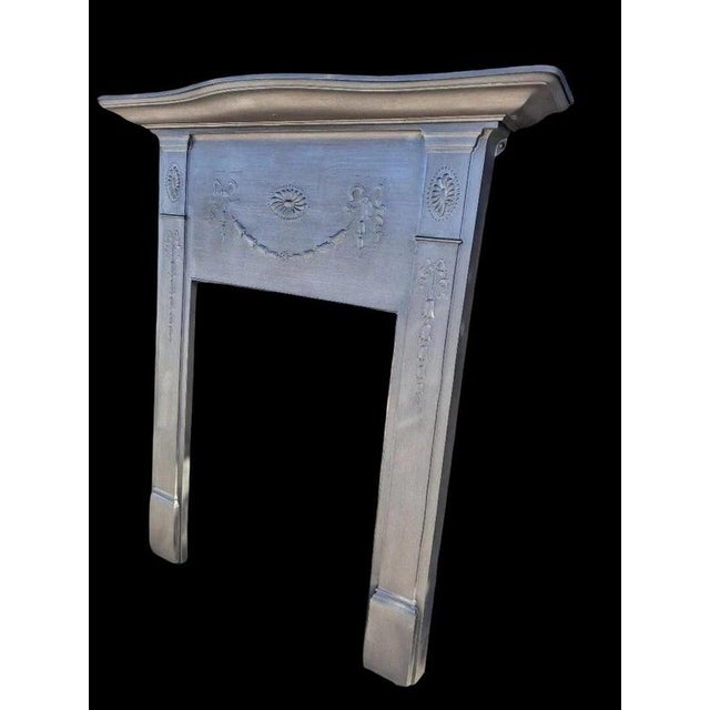 Victorian Edwardian Cast Iron Fireplace Surround for Wood Burner For Sale - Image 11 of 15