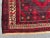Textile Vintage Afghan Hand-Knotted Wool Runner Rug | Tribal Red & Black Geometric Rug For Sale - Image 7 of 10