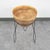1960s Mid Century Modern Planter Kimball Bullet Round Atomic Plant Stand Tan Fiberglass For Sale - Image 5 of 12