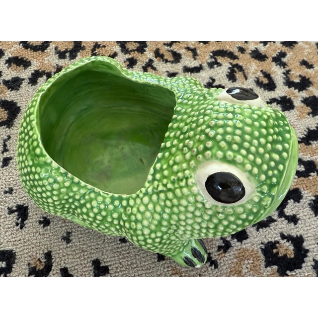 Mid 20th Century Vintage Jean Rogers Signed Hobnail Frog For Sale - Image 5 of 7