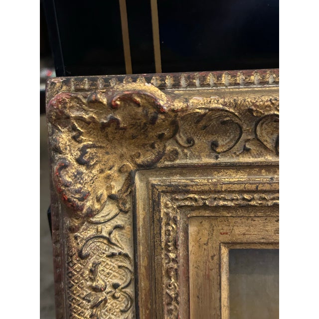 Antique English Painting on Canvas of a Landscape by A. K. Robinson. For Sale In West Palm - Image 6 of 8