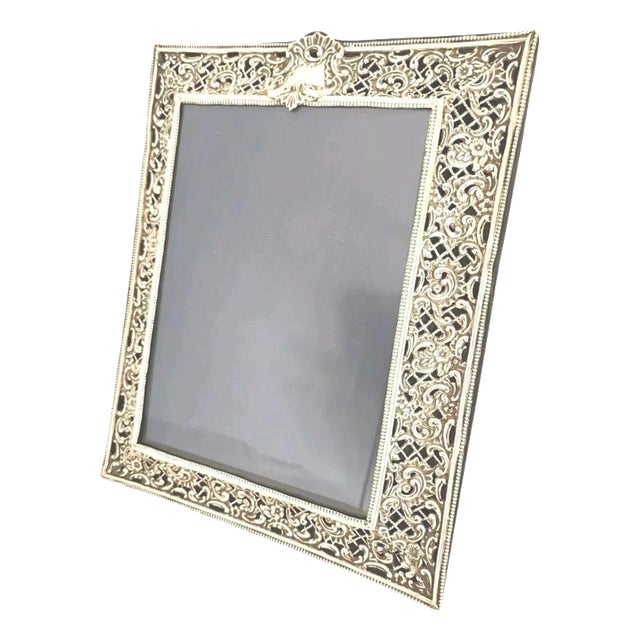 Antique Silver-Mounted Photograph Frame, Birmingham, 1898 For Sale